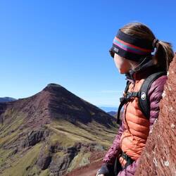 Im Hintergrund der Berg Vertice Anayet, den wir noch besteigen werden