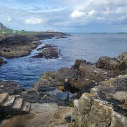 Just outside our townhouse. This was just ahead of the east beach or strand.