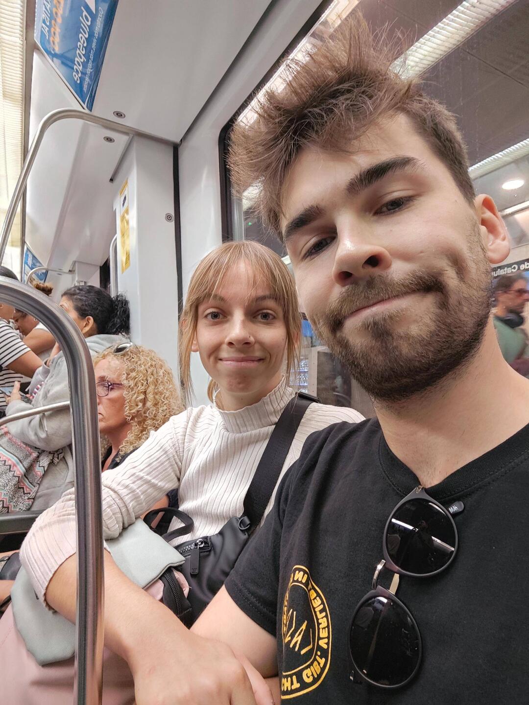 Wir in der Metro