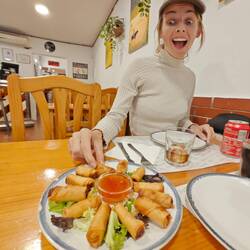 Lecker philippinische Frühlingsrollen