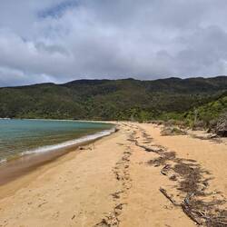 Manchmal geht es am Strand entlang