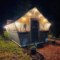 Mein Gewächshaus bei Nacht 😂