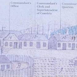 An 'artist's rendering' of the island. There are no actual photos of the prison grounds.