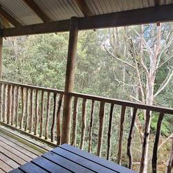 The view from our deck is certainly peaceful enough.