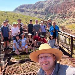 Gruppenfoto in der Ormiston Gorge