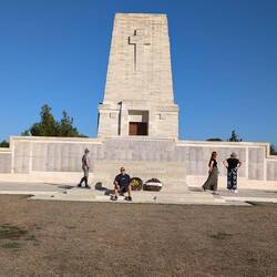 Lone pine cemetery with NZ memorial