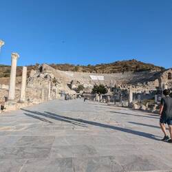 Looking to the grand stadium