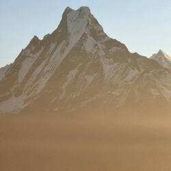 This is called machhapuchhare, also known as the fishtail