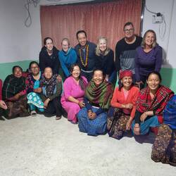 Us with the Mother Group. The leader is 2nd in on the right