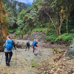 Walking down the road that in the direction we came from goes nowhere