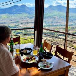 Was für ein Blick beim Mittagessen