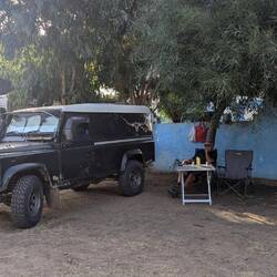 Zum letzten mal im Dino schlafen bevor es morgen auf die Fähre geht