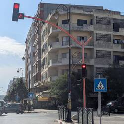 Moderne Ampel in Kenitra