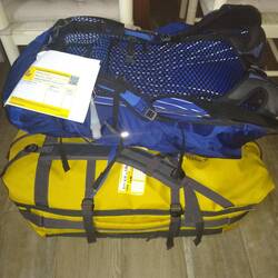 My pack made it to our hostel! 😁