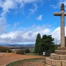 At the top of the hill the view of the next town, San Justo and Astorga beyond was a welcome sight.