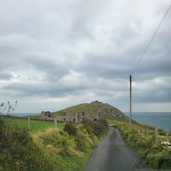 The drive to Torr Head. We are only 12 miles from Scotland on this point.