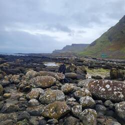 Randy climbing on the rocks.