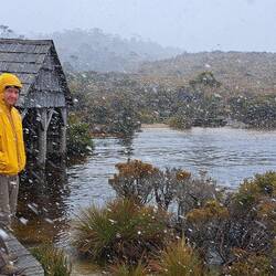 This is how the path ended for us today. Who doesn't love a little snow...🙄