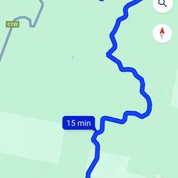 To get to our hotel from the main road requires a ~30 minute along down a gravel road.