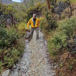 Sometimes we had to walk through/around streams that overflowed onto the path.