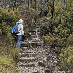 The path headed up to one of the lookouts.