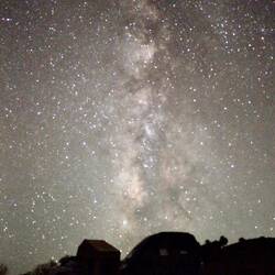 Die Milchstraße war richtig gut zu sehen (Danke an Peter für das Foto)