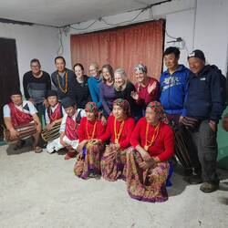 The traditional drummer & dancers
