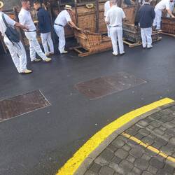 Man hätte auch mit dem Schlitten bergabfahren können
