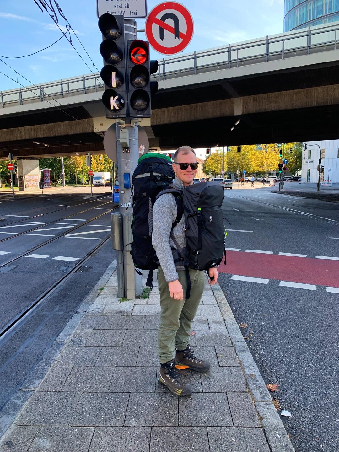 Abmarsch Richtung Flughafen