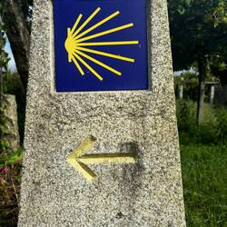 Milestone marker under 50km