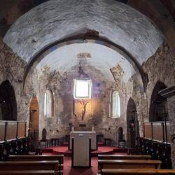 This is the church 'refurbished' by the Benedictine monks, they certainly didn't over do it.