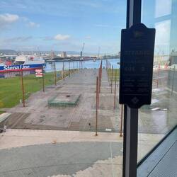 Original slipway where the Titanic was launched from (original now under concrete sadly)