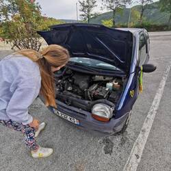 On est super sérieuses sur la maintenance de Titine !