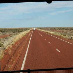 Auch der Stuart Highway ist jetzt rot