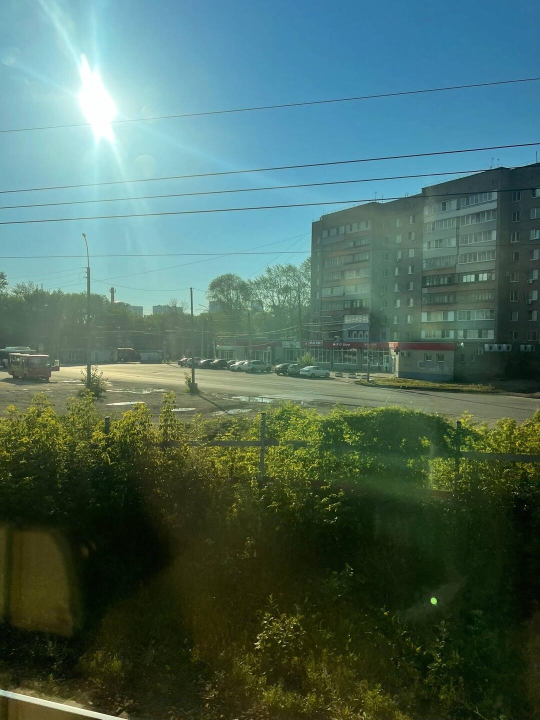 Рязань, вид из окна поезда