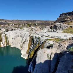 Shoshone Falls, that time only little water ...
