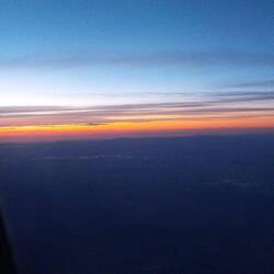 Sunrise from the plane