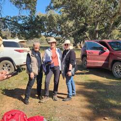 Mary, Suzie and Ali off to Blinman to the art show opening