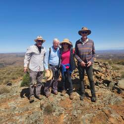 Rob, Phillip, Kate and Chris at top of Mt Plantagenet 3114 feet high