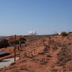 Blick über die Dächer von Coober Pedy