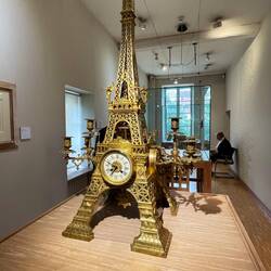 A rather over the top clock/candelabra