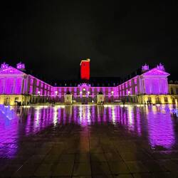 Place de la Libération all lit up