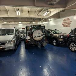 Alle stehen rückwärts, wir werden vorwärts eingewiesen 🫣