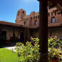 Courtyard at the New Mexico Museum of Art