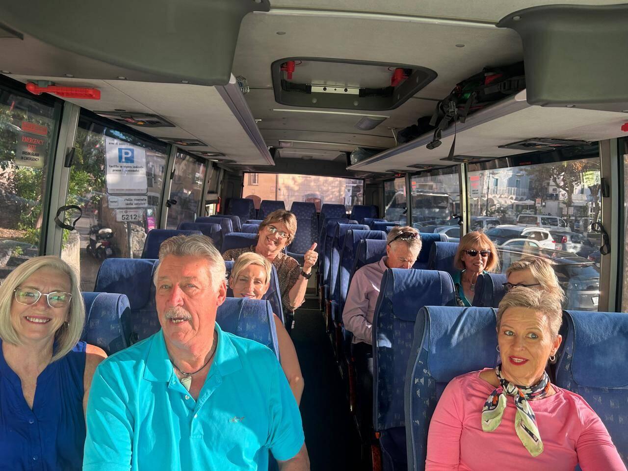 The bus to the train station!