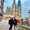 Arriving in Burgos with Lisa and Jem
