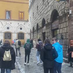 Piazza del Campo - finish of Strade Bianche.