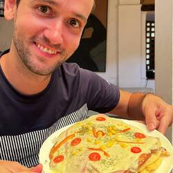 Ein mit Käse überbackenenes Schnitzel - Andi gefällts 🤗