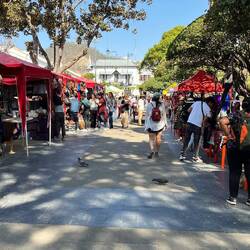 Auch Straßenfeste werden in Sucre gerne gefeiert