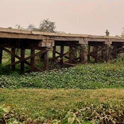Holzbrücke Transpantaneira